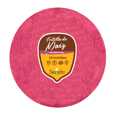 Tortilla de Maíz con remolacha (14cms / 12u)