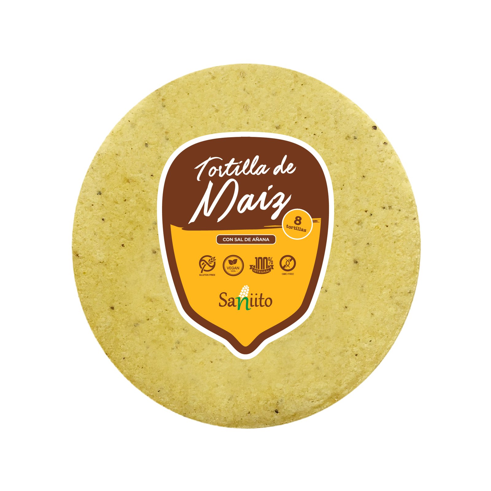 Tortilla de Maíz (17cms / 8u)