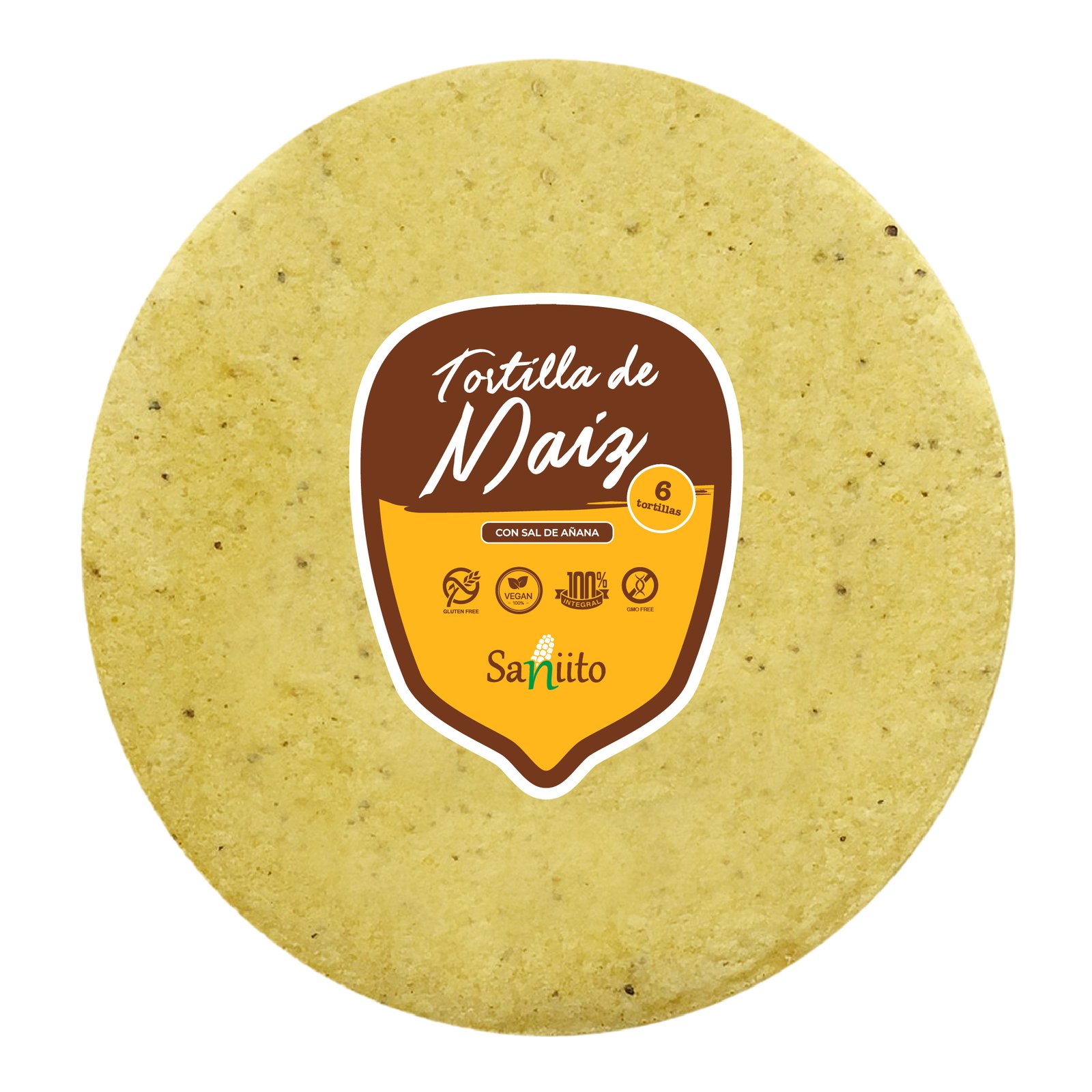 Tortilla de Maiz para Wrap (29cms / 6u)